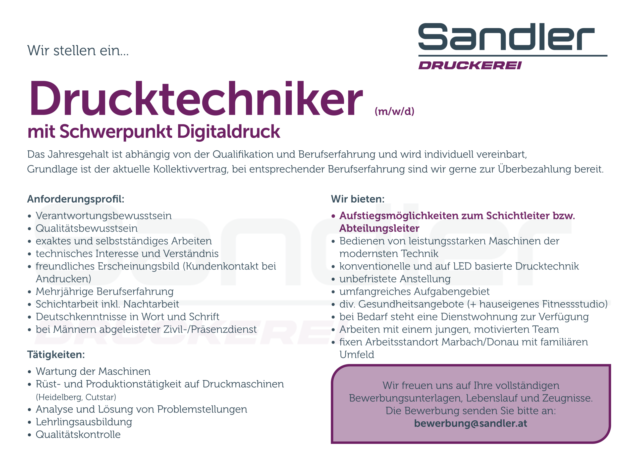 Drucktechnik-Digitaldruck