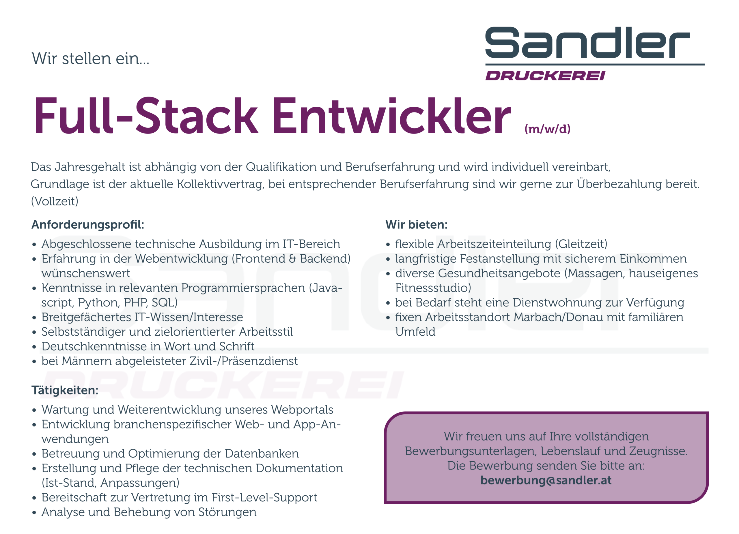 Full-Stack-Entwickler