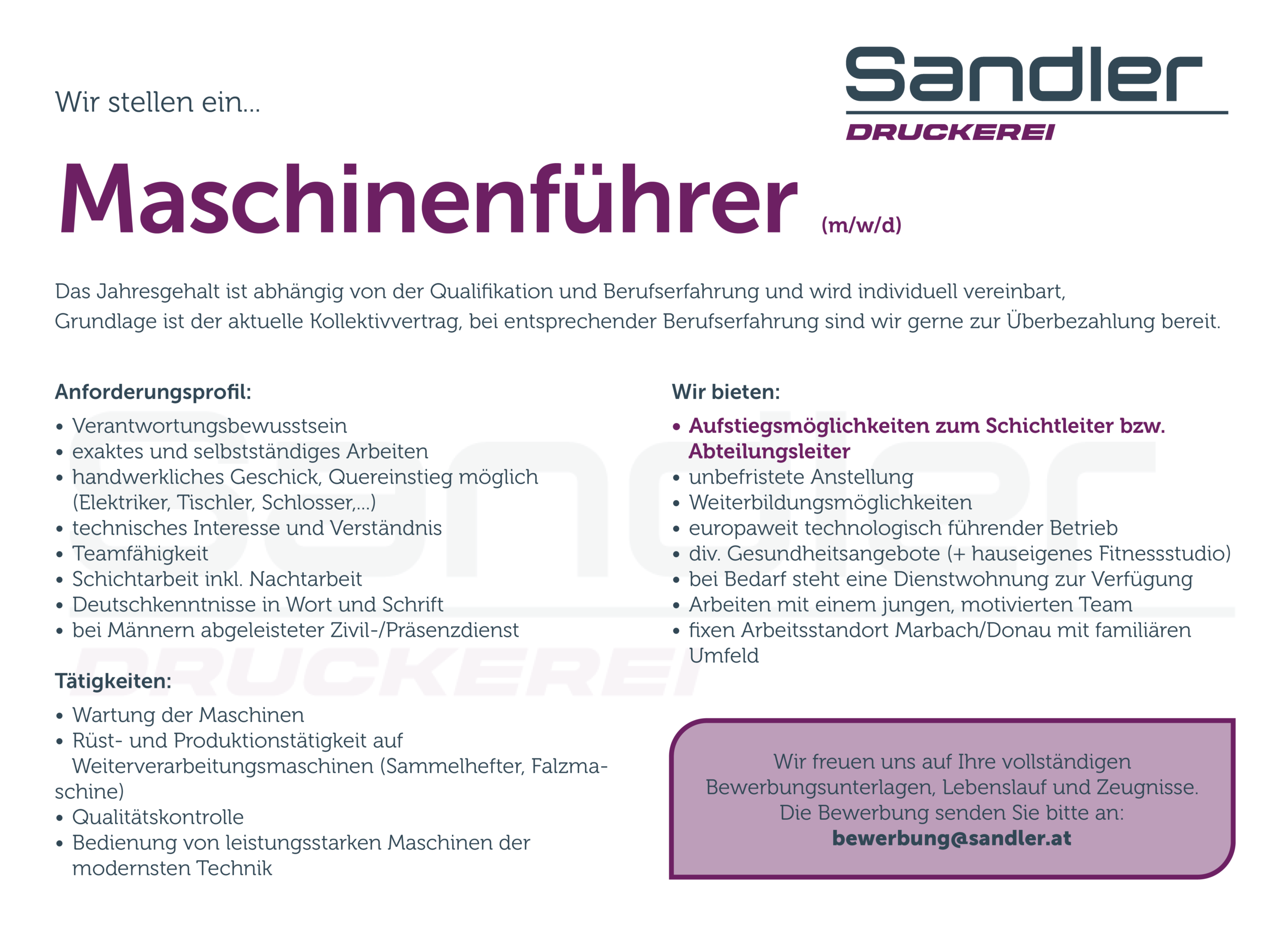 Maschinenführer